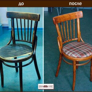 Реставрация стула, покраска, перетяжка сиденья